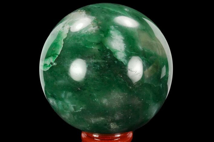 Polished Swazi Jade (Nephrite) Sphere - South Africa #128401